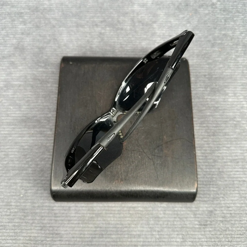 Genesis Z87+ Safety Sunglasses Black Wrap Around Frame Smoke Lens  Y2k
